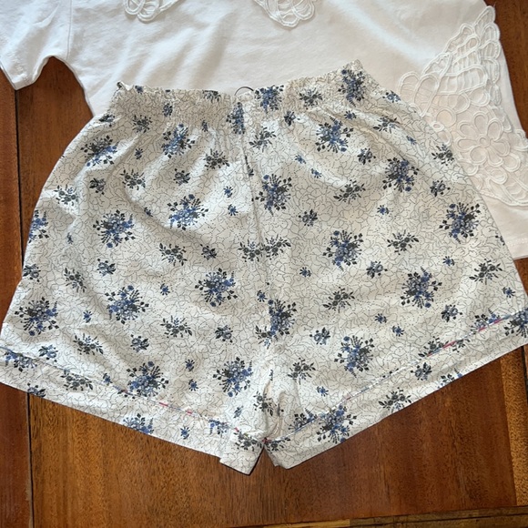 NWT ZARA Girls floral shorts and crochet T-shirt set, size 9-10 - Picture 7 of 14